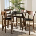 Set Meja Bar Kayu Unik Dalke 5 Kursi