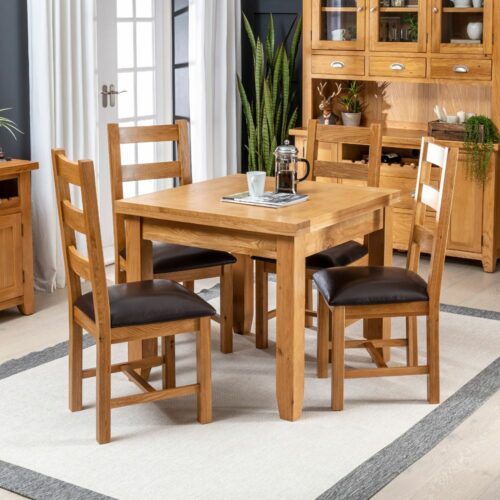 Set Meja Makan Jati 4 Kursi Ladder Set Meja Makan Jati 4 Kursi Ladder