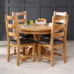 Set Meja Makan Jati Klasik Ladder