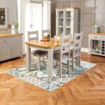 Set Meja Makan Minimalis 4 Kursi Dowton Grey