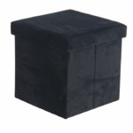 Stool Meja Rias Stickel Hitam Kotak