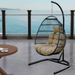 Kursi Rotan Gantung Black Wicker