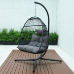 Kursi Rotan Gantung Folding Single