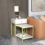 Meja Nakas Stainless Minimalis Cendery