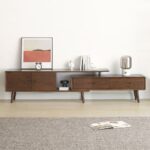 Meja TV Kayu Walnut Antik