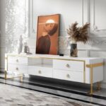 Meta TV Stainless Comrty White Modern