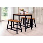 Set Meja Bar Kayu Karbon