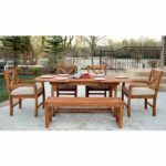 Set Meja Makan Jati Burry Outdoor