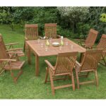 Set Meja Makan Jati Outdoor Wickstrom Terbaru