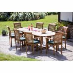 Set Meja Makan Kayu Outdoor Hartridge
