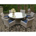 Set Meja Makan Modern Rotan Rockport Outdoor