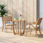 Set Meja Makan Outdoor Bistro Minimalis