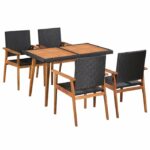 Set Meja Makan Outdoor Modern Minimalis Penkridge