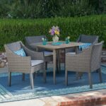 Set Meja Makan Rotan Minimalis Venia