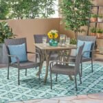 Set Meja Makan Rotan Outdoor Engelbertus