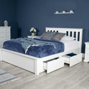Tempat Tidue Kayu Wimbledon White King