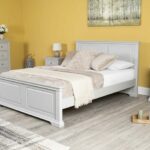 Tempat Tidur Kayu Minimalis Westcott Grey Queen