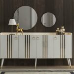 Bufet Modern Lotus Stainless
