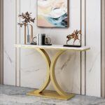 Meja Konsol Marmer Stainlis Modern Demartino