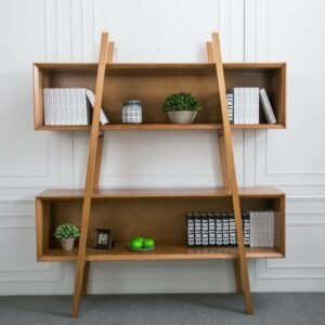 Rak Buku Jati Klasik Ahsap