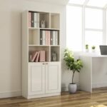 Rak Buku Kayu Minimalis Rabi White
