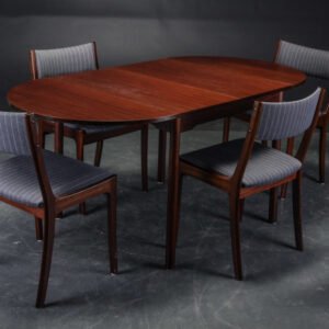 Set Meja Makan Jati Minimalis Mahogany