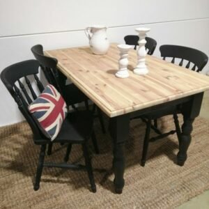 Set Meja Makan Minimalis Modern Farmhouse