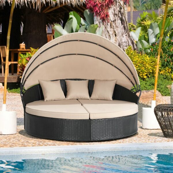 Daybed Kolam Renang Thornton Dengan Payung