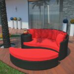 Daybed Pantai Rotan Sintetis Greening