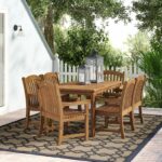 Set Meja Makan Jati 6 Kursi Outdoor Eligio
