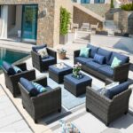 Kursi Sofa Rotan Sintetis Minimalis Dengan Bantalan