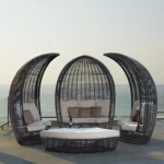 Modern Daybed Outdoor Rotan Sintetis