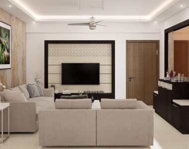 Desain Ruang Tamu Kecil kelihatan besar