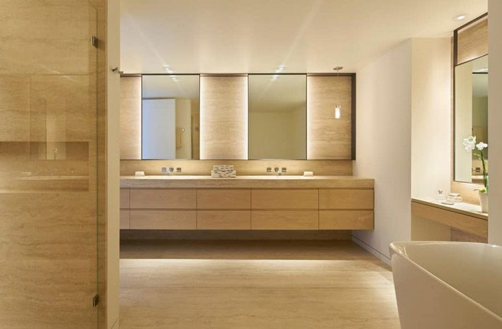 interior rumah minimalis modern - Desain Kamar Mandi Modern
