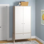 Lemari Anak Kayu Minimalis 2 Pintu Modern