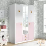Lemari Pakaian Anak Perempuan Minimalis Pink
