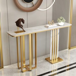 Console Table Top Marmer Minimalis Modern