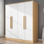 Lemari Kamar Minimalis 4 Pintu Modern