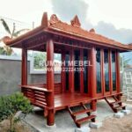 Gazebo Kayu Jati Model Terbaru Ukuran 2x4 Meter