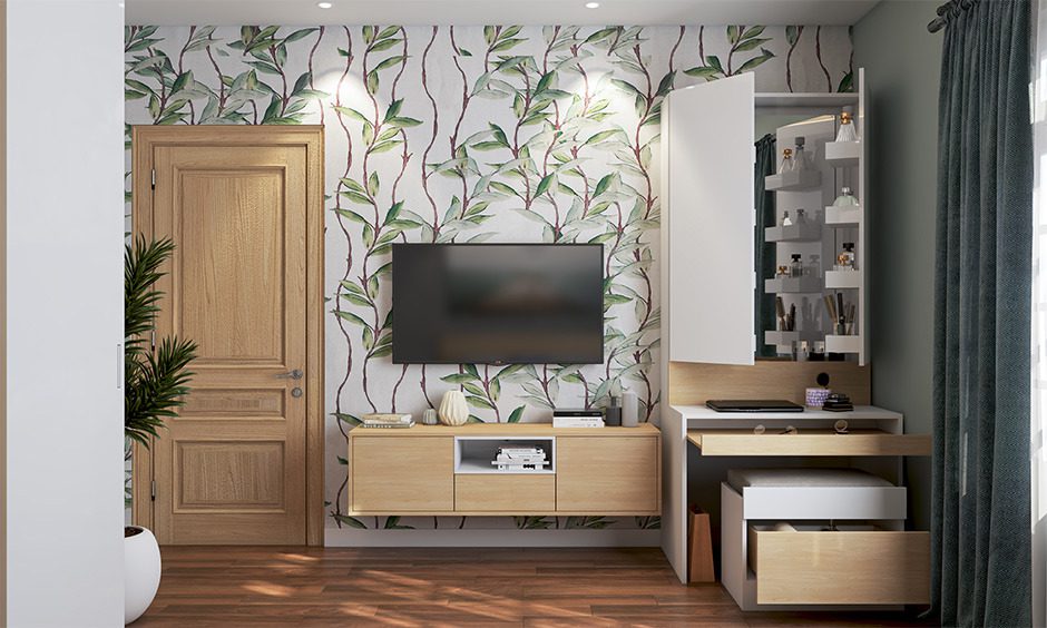 Desain Meja TV untuk Kamar Tidur
