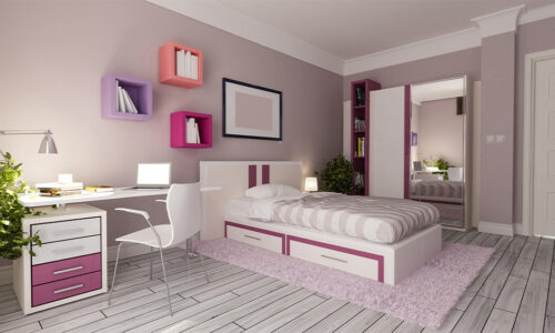 Desain Rak Dinding Kamar Tidur