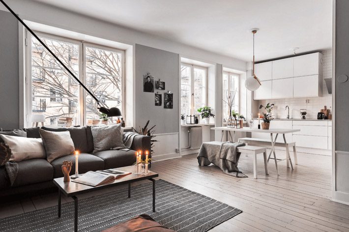 Desain Ruang Tamu Scandinavian