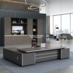 Meja Kantor Eksekutif L Shape Minimalis