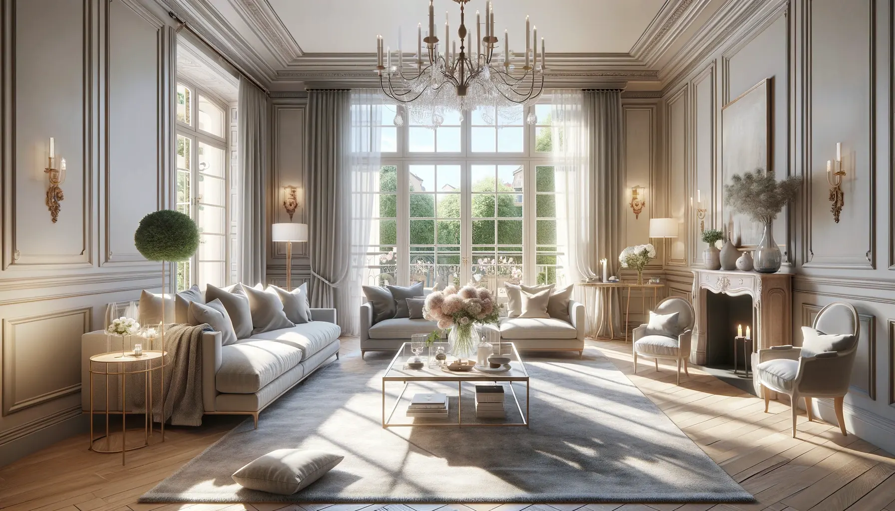 Desain Interior Bergaya Perancis