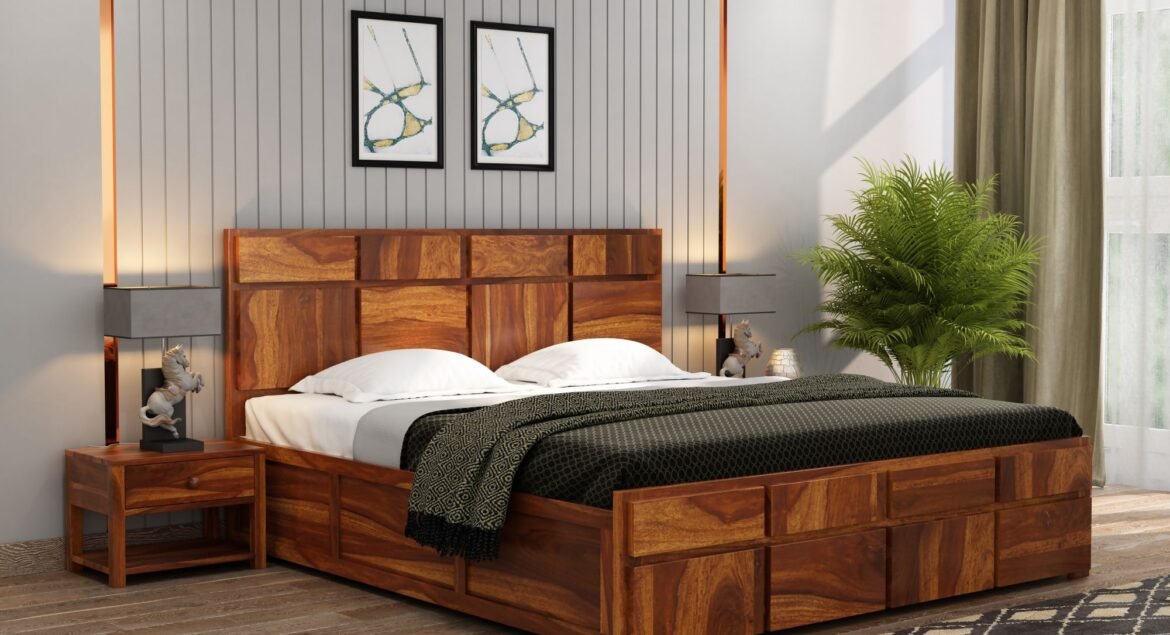 Tempat Tidur Kayu Jati