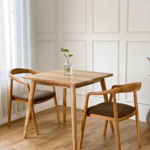 Set Meja Kursi Cafe Selly Kayu Jati Minimalis – Elegan dan Nyaman
