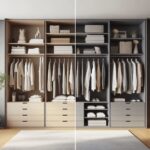 Lemari Pakaian Modern Berbahan MDF dan HPL