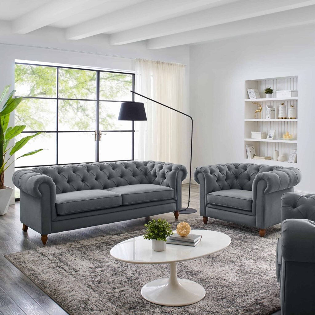 Sofa Chesterfield untuk Ruang Tamu