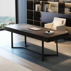 Meja Kantor Minimalis Modern Kayu Solid – Desain Elegan dan Fungsional untuk Ruang Kerja Profesional