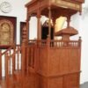 Mimbar Masjid Tangga Samping Ukiran Jepara